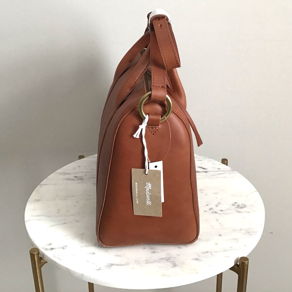 Madewell Italian Leather Satchel Bag New With Tag RARE - Picture 10 of 16